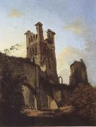 unknow artist Ruins of Llanthony Abbey France oil painting artist